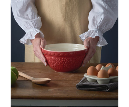 Mason Cash Forest Mixing Bowl 1.0L Hedgehog, Red