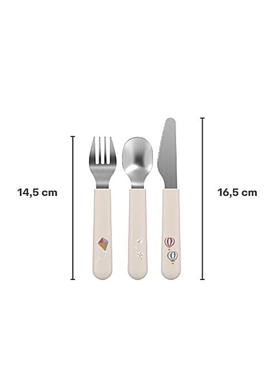 Mepal Mio Childrens Cutlery Turquoise, Set of 3
