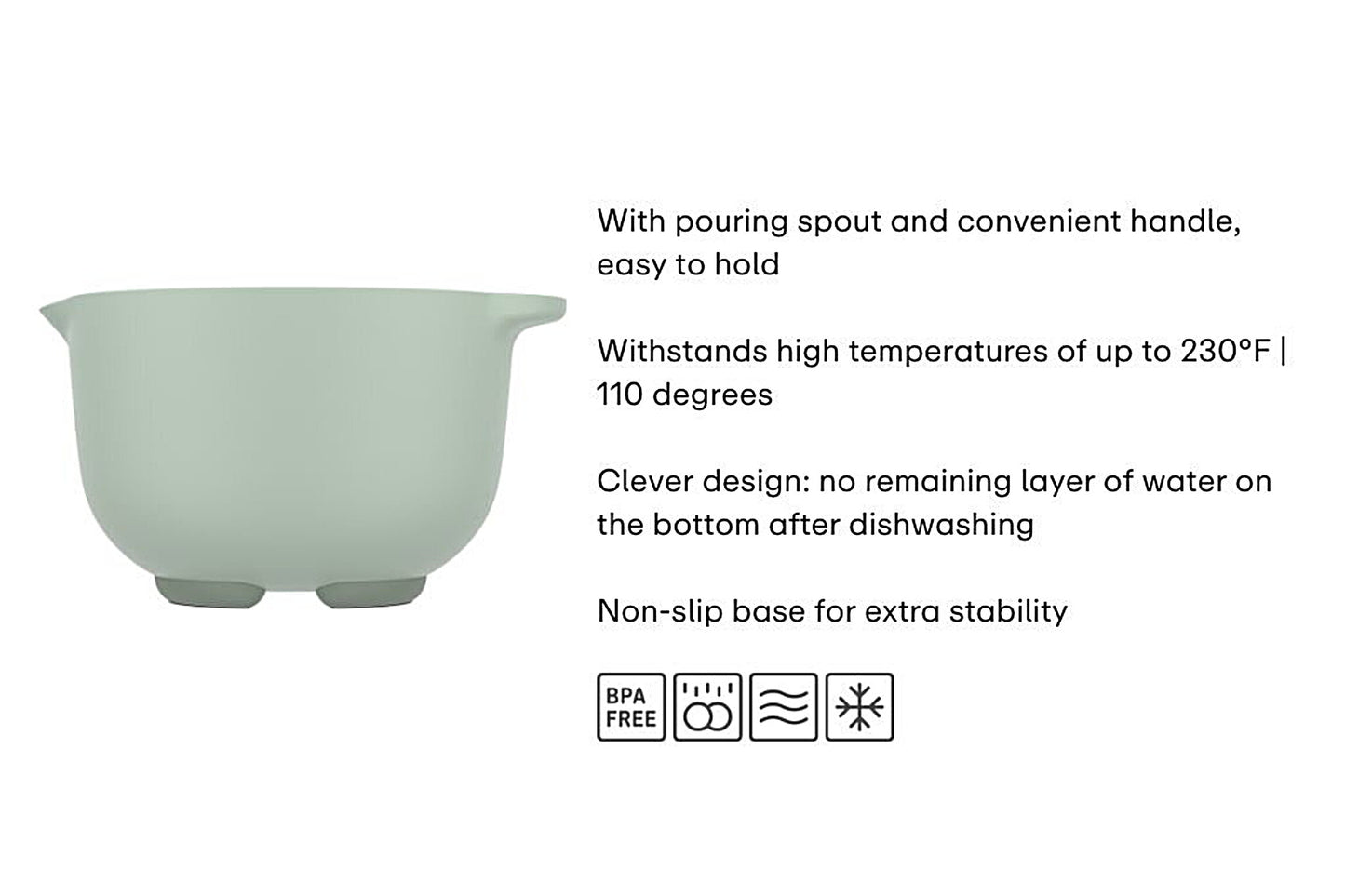 Mepal Chef It Mixing Bowl 1.5L Nordic Sage