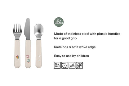 Mepal Mio Childrens Cutlery Turquoise, Set of 3