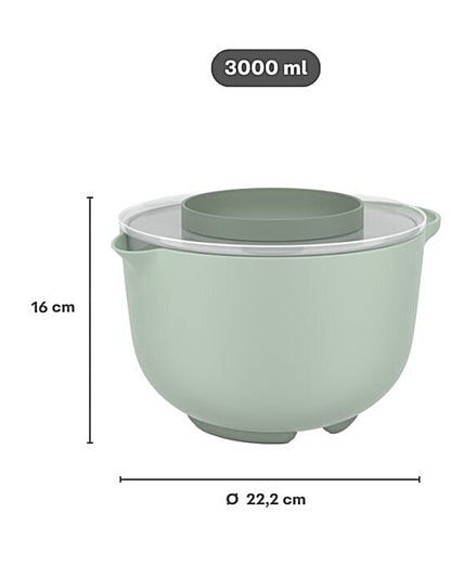 Mepal Chef It Mixing Bowl with Lid 3.0L Nordic Sage