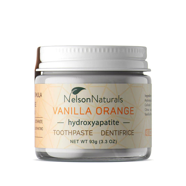 Nelson Naturals Vanilla Orange Toothpaste with Hydroxyapatite