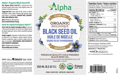 Alpha Organic Black Seed Oil