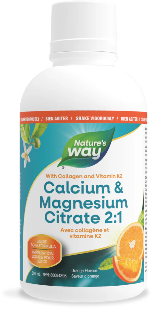 Calcium & Magnesium Citrate 2:1 with Collagen & Vitamin K2 - Orange