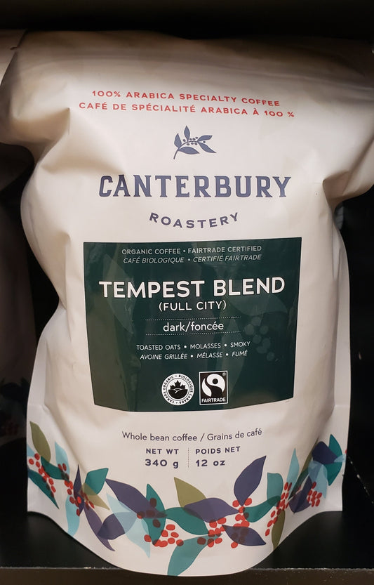 Canterbury Roastery Tempest Blend ORG + FT Dark Roast Coffee