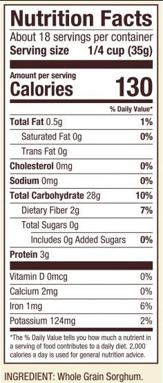 Sorghum Flour (GF)