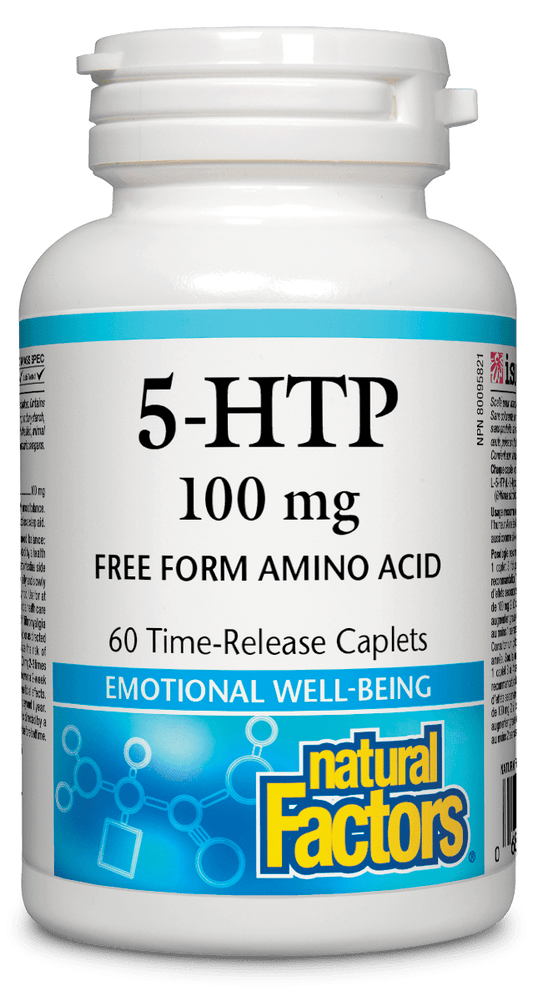 5-HTP 100 mg Time-Release Caplets (2 sizes)