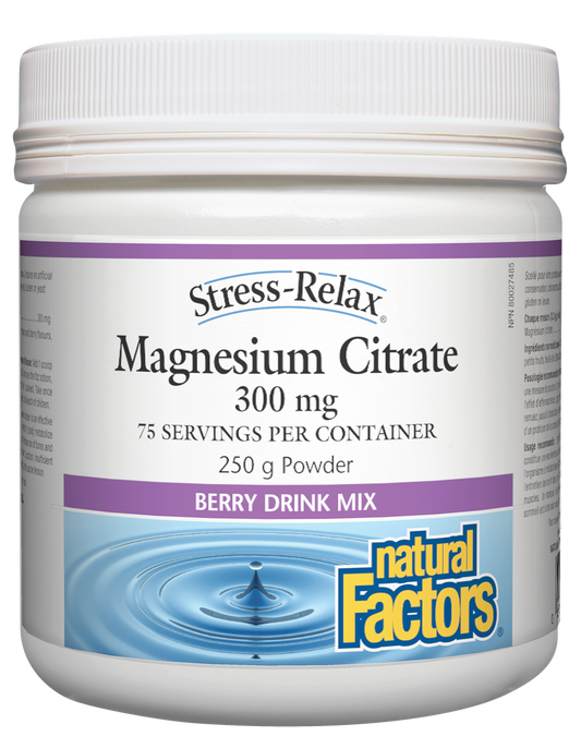 Magnesium Citrate 300mg Powder - 2 Flavours Available