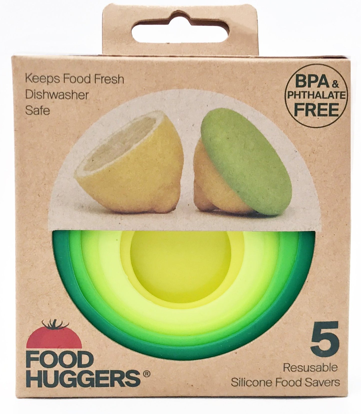 Food Huggers Fresh Green Set of 5
